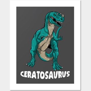 Ceratosaurus Dinosaur Design Posters and Art